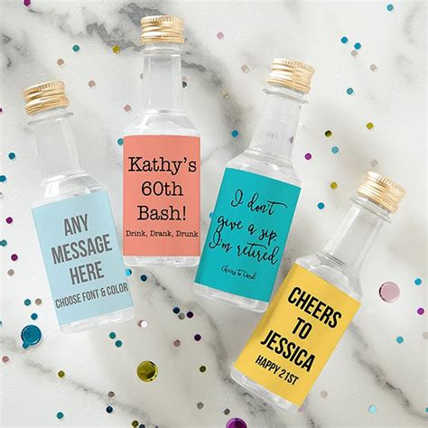 Custom Mini Liquor Bottle Labels