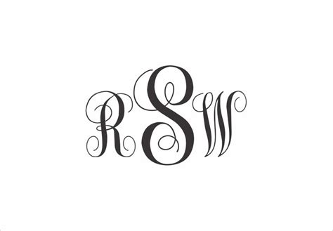 Custom Monogram Stencil