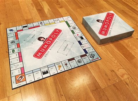 A custom Monopoly board game with unique features