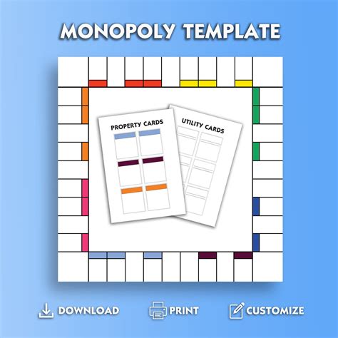 Custom Monopoly Board Templates