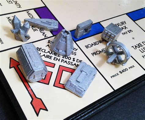 Custom Monopoly game tokens