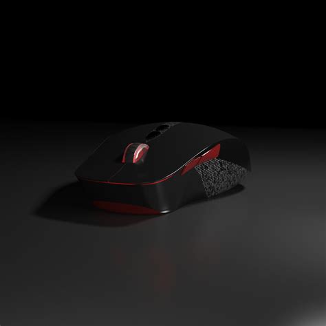 A custom 3D printed mouse design