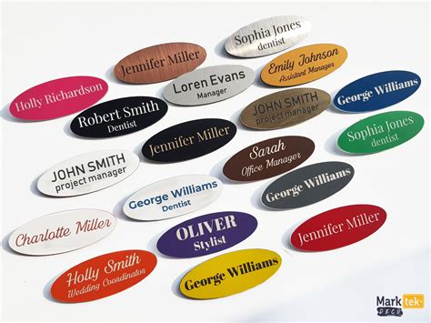 Custom name tags for weddings and events