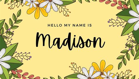 Custom Name Tags Canva Template