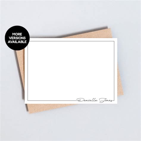 Abstract Note Card Template