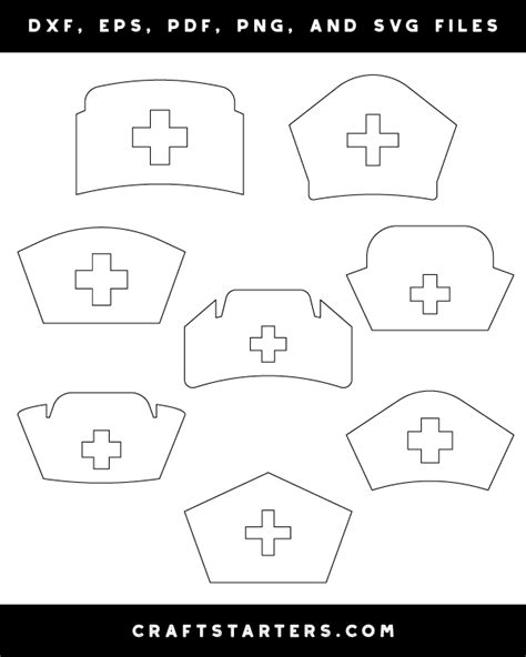 Custom Nurse Hat Template