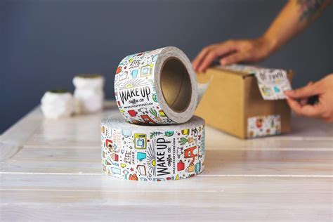 Custom packaging tape design ideas