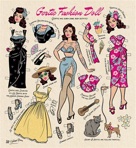 Customizable paper dolls