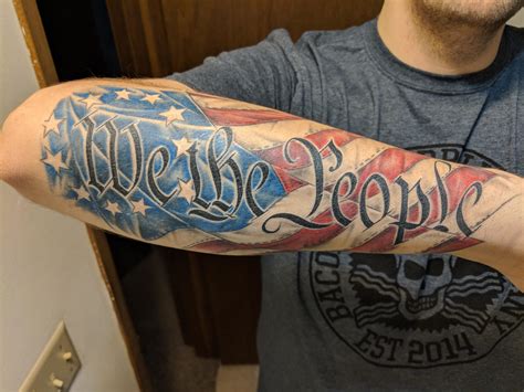 Custom patriotic tattoos