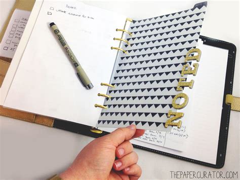 Custom Planner with Divider Tabs