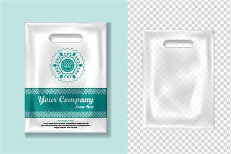 Custom Plastic Bag Design Template 1