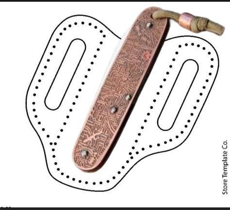 Custom Pocket Knife Sheath Template