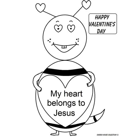 Custom Religious Valentine Coloring Pages