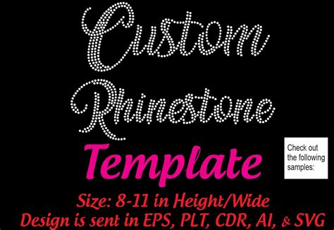 Custom Rhinestone Templates