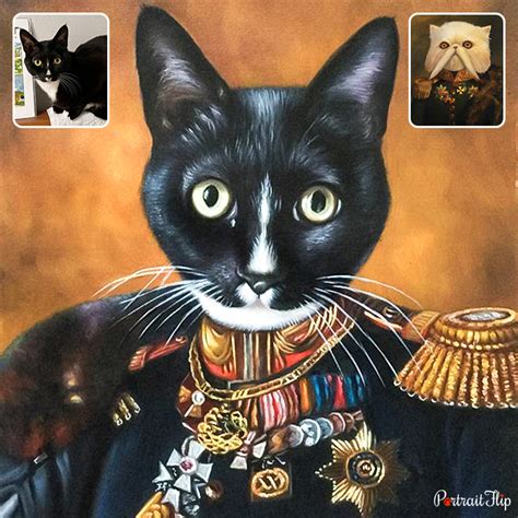 Custom royal pet portrait example 4