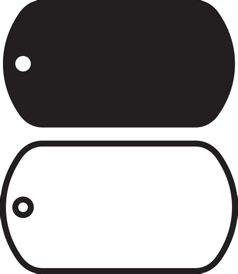 Custom Shape Dog Tag Template