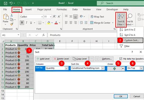 Custom Sorting Using Conditional Formatting