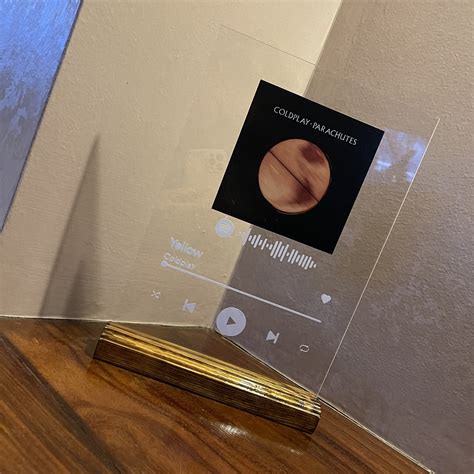 Custom Spotify Song Plaque Template Design