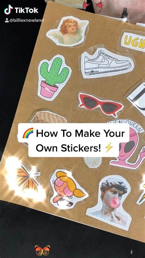 Custom stickers for DIY crafts