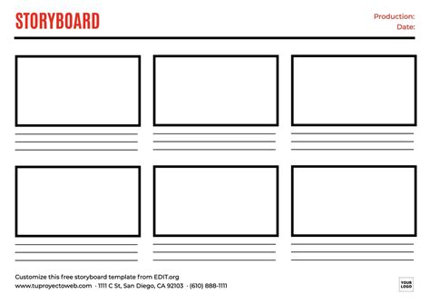 Custom Storyboard Template