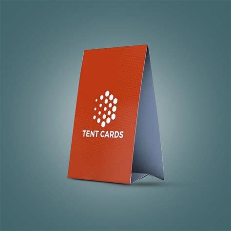 Custom table tent templates for restaurants