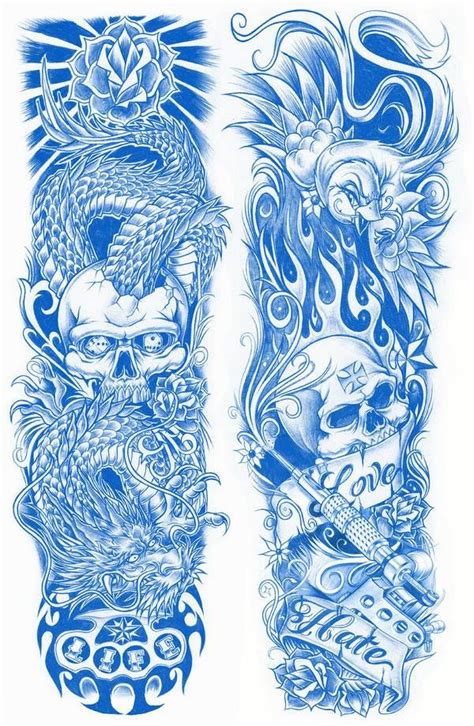 Custom tattoo stencil designs for men