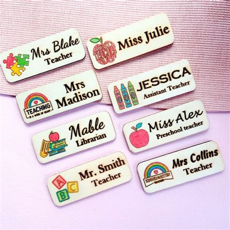 Custom Teacher Name Tags Inspiration Boards