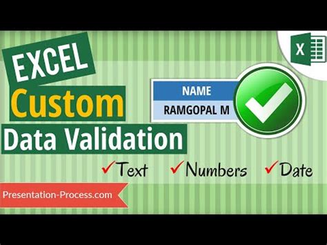 Custom validation in Excel