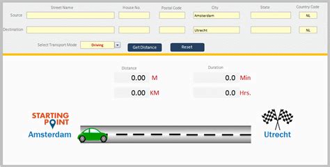 Custom VBA Distance Solution