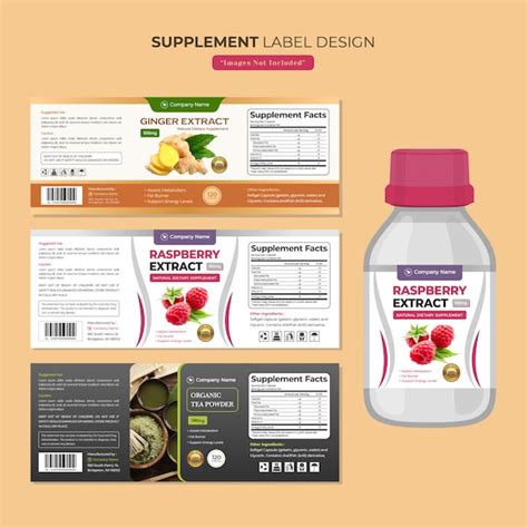 Custom Vitamin Label Template