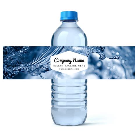 Custom Water Bottle Label Template for School