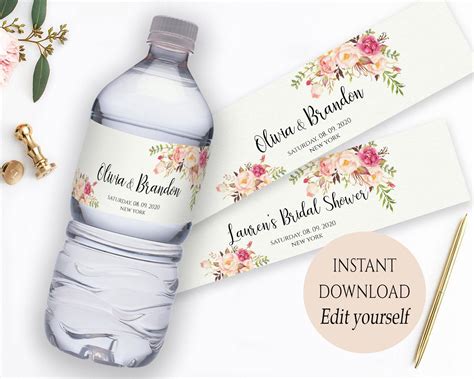 Custom Water Bottle Labels Free