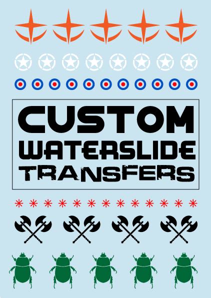 Custom Water Slide Decals