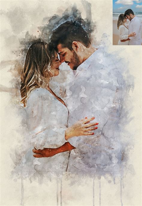 Custom Watercolor Art Wedding Program Template