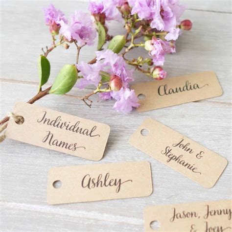 Custom Wedding Name Tag Templates