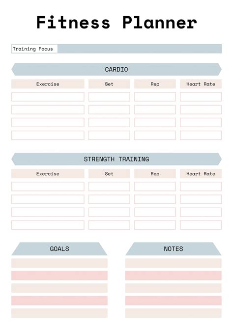 Custom Workout Template