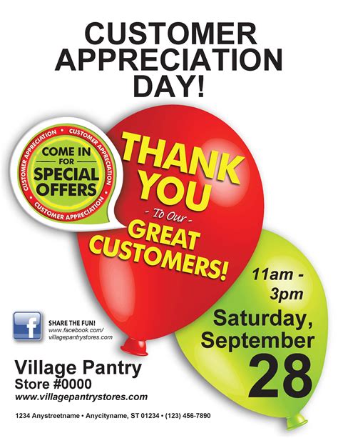 Customer Appreciation Flyer Ideas