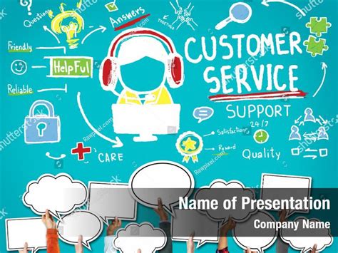 Customer service PowerPoint template