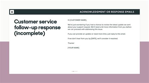 Customer Support Template Example