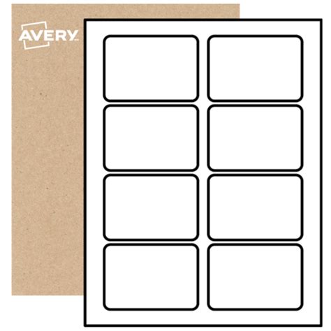 customizable 1x3 label template