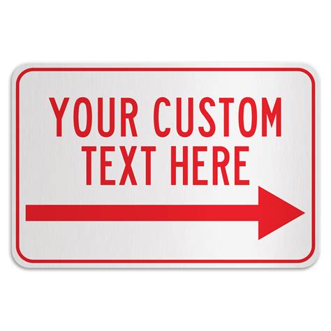 Customizing Your Free Printable Arrow Signs