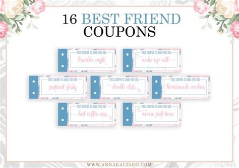 Customizable best friend coupon