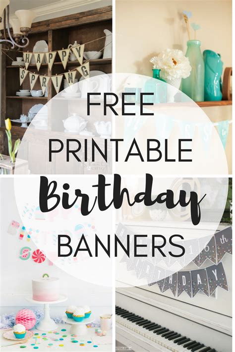 Customizable Birthday Banner Template Download