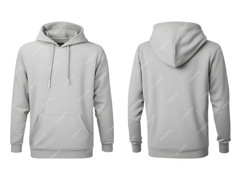 Customizable Blank Grey Hoodie Template Design Inspiration