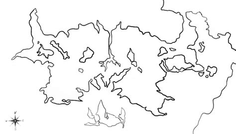 A customizable blank map with continents and oceans