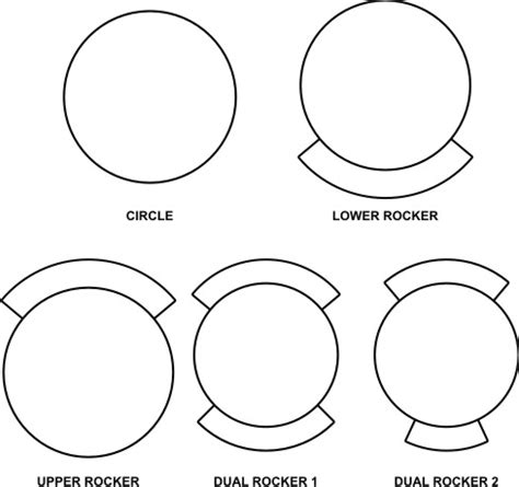 Customizable Blank Rocker Patch Template Guides