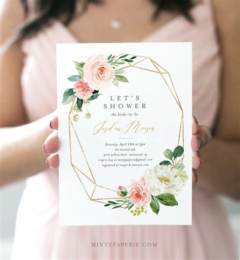 Customizable Bridal Shower Invitation Printables