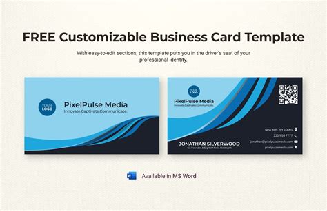 Customizable Business Card Template 2