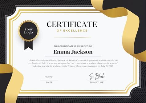 Customizable Certificate Template