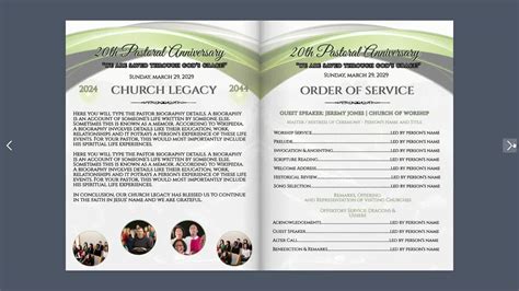 Customizable Church Program Templates Gallery